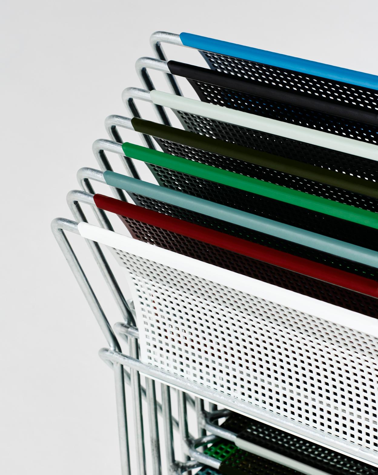 HAY X-Line eetkamerstoel gegalvaniseerd staal Autumn Green