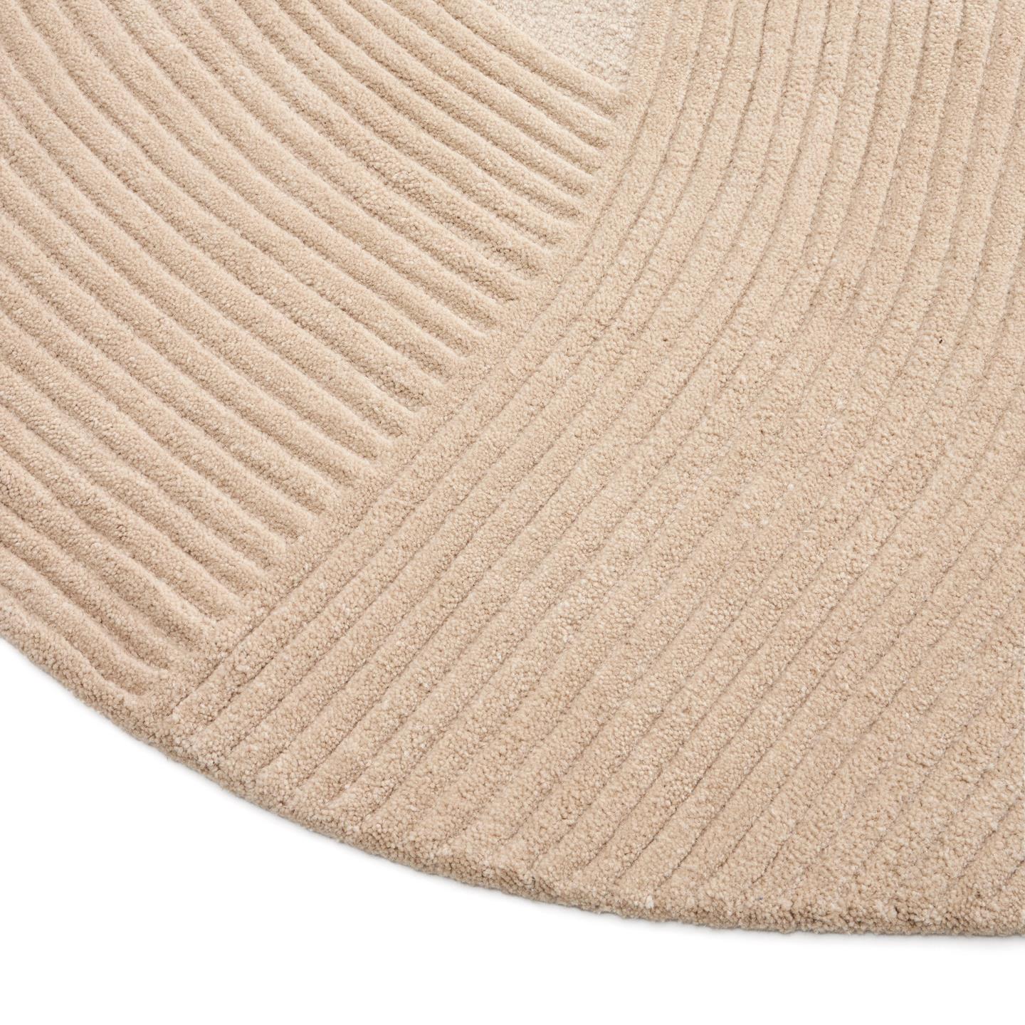 Kave Home Domm vloerkleed Ø200 cm Beige