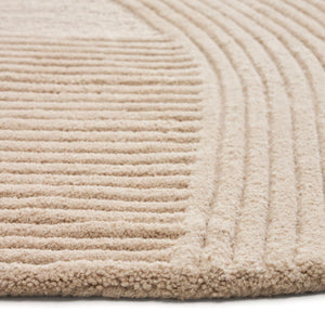 Kave Home Domm vloerkleed Ø200 cm Beige