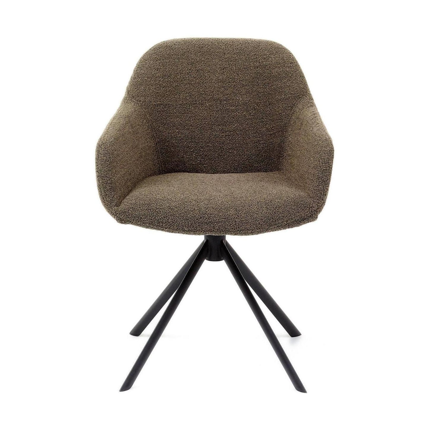 HelloChair HC30 Lon eetkamerstoel Alpine Brown spinpoot zwart
