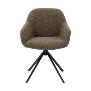 HelloChair HC30 Lon eetkamerstoel Alpine Brown spinpoot zwart