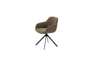 HelloChair HC30 Lon eetkamerstoel Alpine Brown spinpoot zwart