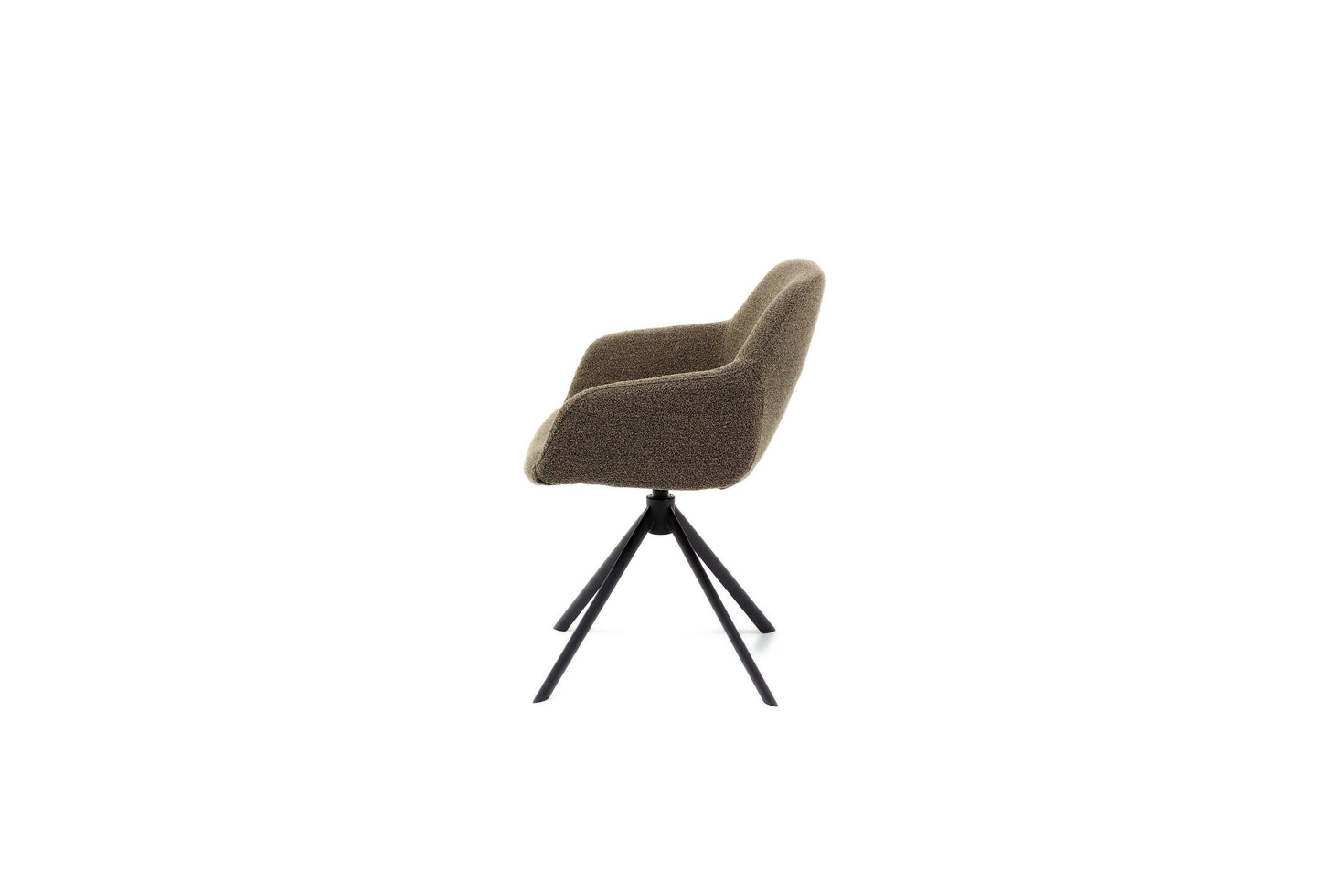 HelloChair HC30 Lon eetkamerstoel Alpine Brown spinpoot zwart