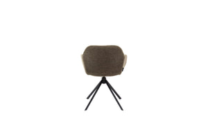 HelloChair HC30 Lon eetkamerstoel Alpine Brown spinpoot zwart
