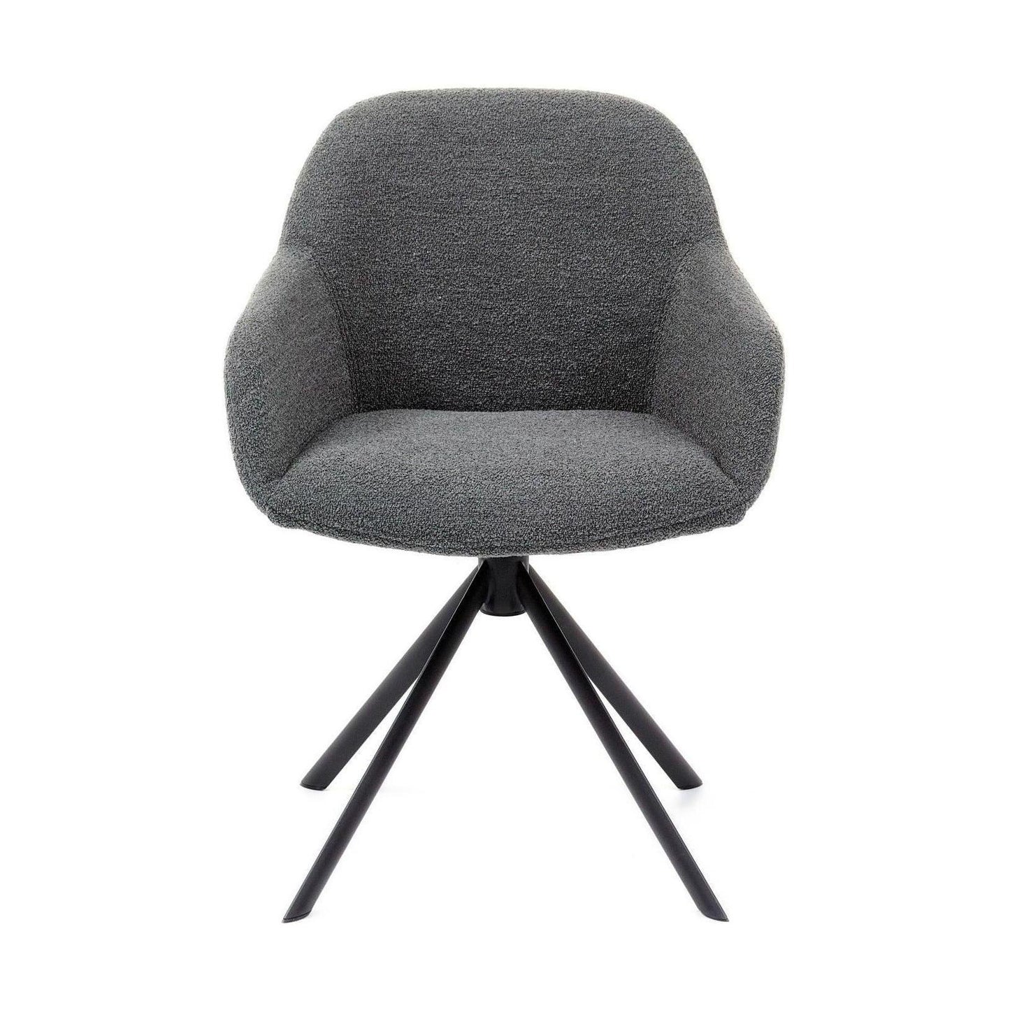 HelloChair HC30 Lon eetkamerstoel Alpine Grey spinpoot zwart