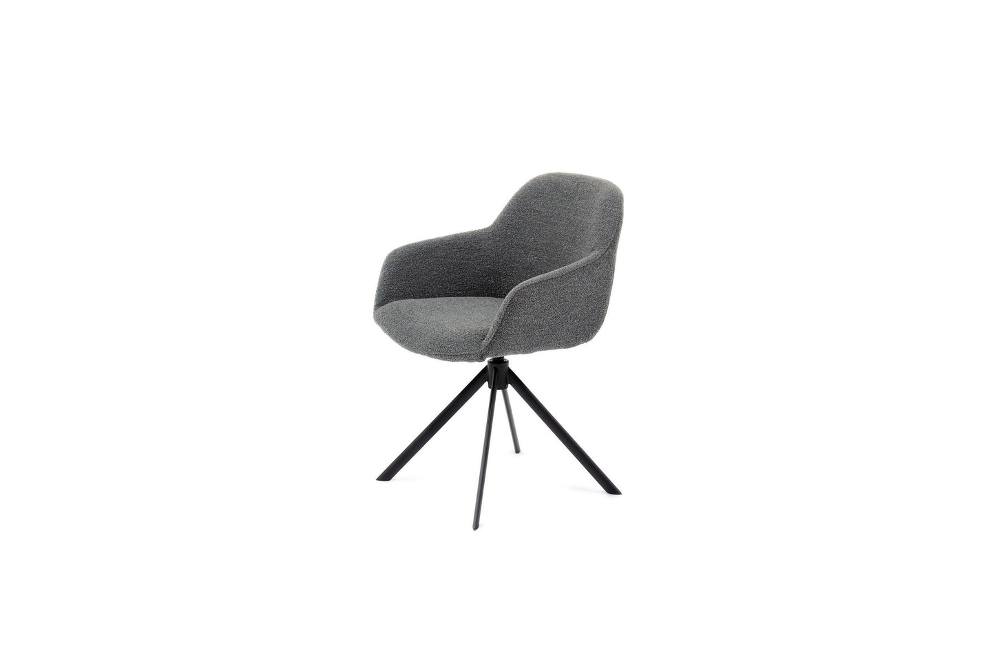 HelloChair HC30 Lon eetkamerstoel Alpine Grey spinpoot zwart