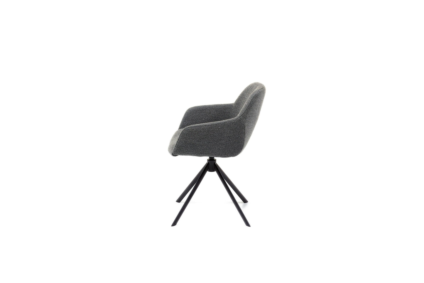HelloChair HC30 Lon eetkamerstoel Alpine Grey spinpoot zwart