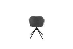 HelloChair HC30 Lon eetkamerstoel Alpine Grey spinpoot zwart