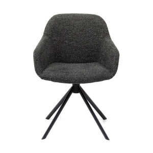 HelloChair HC30 Lon eetkamerstoel Sneak Antraciet spinpoot zwart