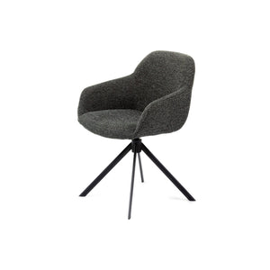 HelloChair HC30 Lon eetkamerstoel Sneak Antraciet spinpoot zwart