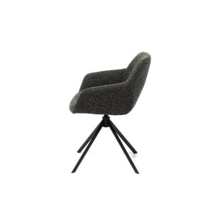 HelloChair HC30 Lon eetkamerstoel Sneak Antraciet spinpoot zwart