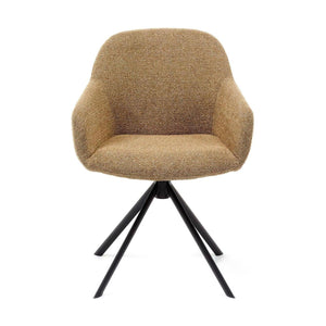 HelloChair HC30 Lon eetkamerstoel Sneak Caramel spinpoot zwart