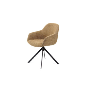 HelloChair HC30 Lon eetkamerstoel Sneak Caramel spinpoot zwart