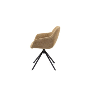 HelloChair HC30 Lon eetkamerstoel Sneak Caramel spinpoot zwart