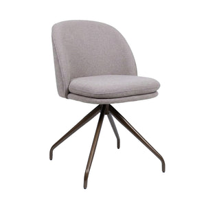HelloChair HC20 Xess eetkamerstoel Beach Beige spinpoot anodic brown