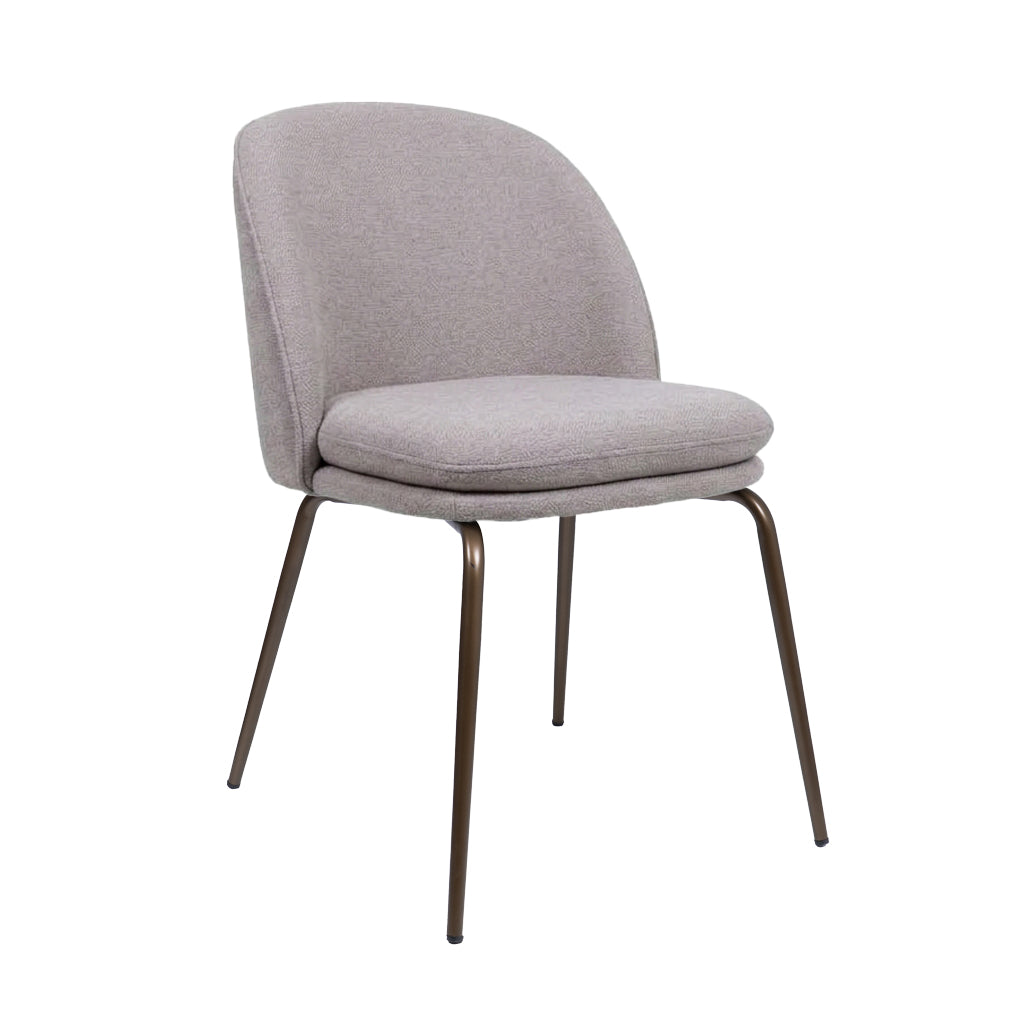 HelloChair HC20 Xess eetkamerstoel Beach Beige vierpoot anodic brown