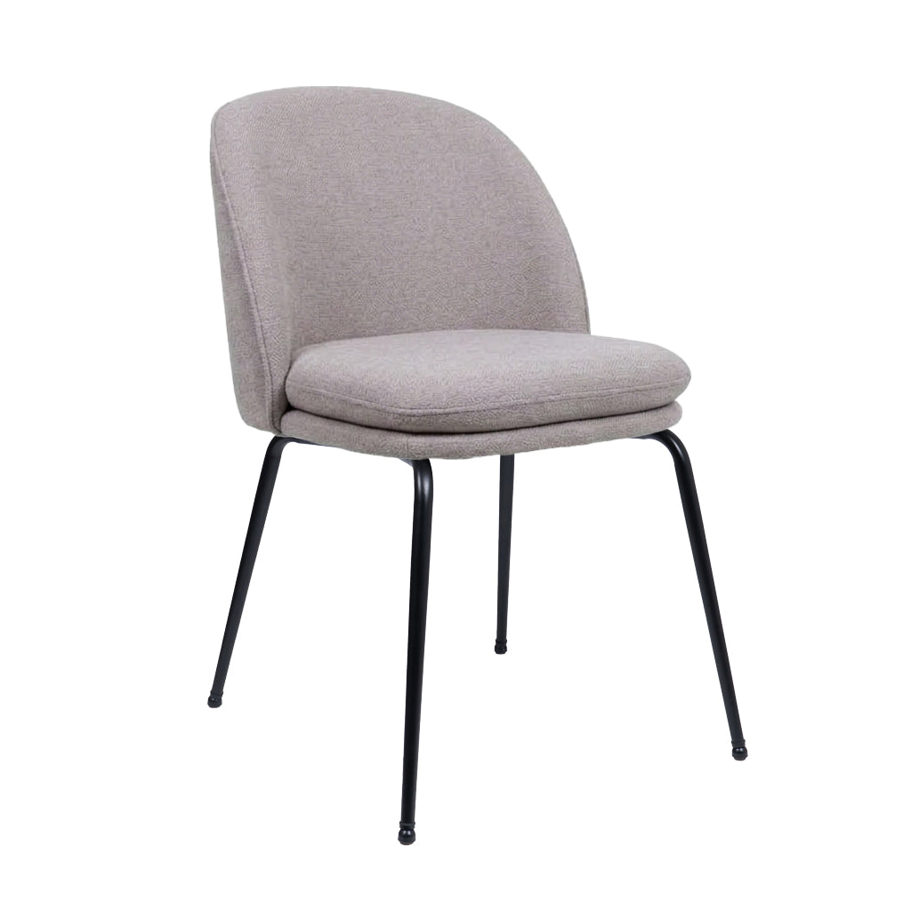 HelloChair HC20 Xess eetkamerstoel Beach Beige vierpoot zwart