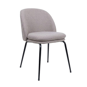 HelloChair HC20 Xess eetkamerstoel Beach Beige vierpoot zwart