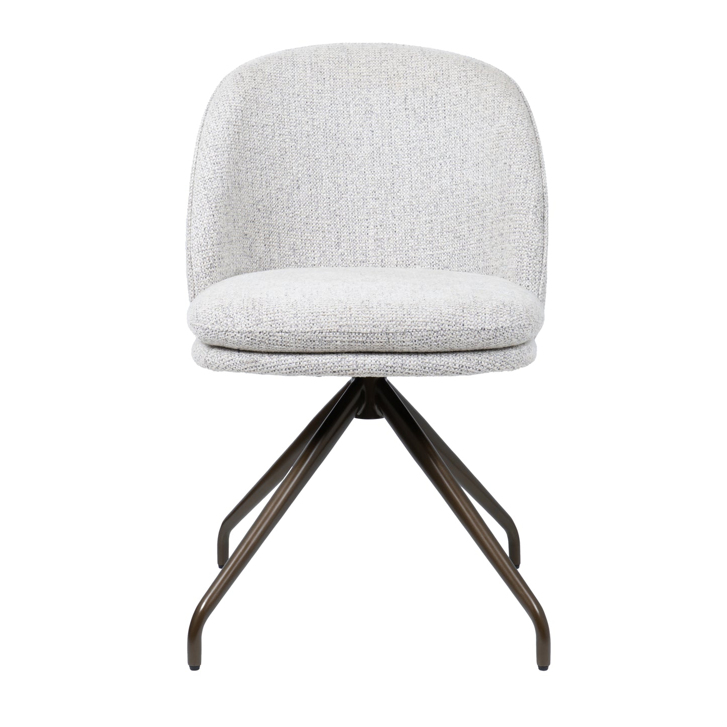 HelloChair HC20 Xess eetkamerstoel Milan Greige spinpoot anodic brown