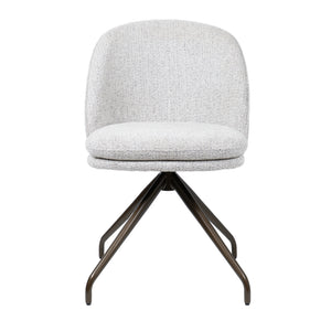 HelloChair HC20 Xess eetkamerstoel Milan Greige spinpoot anodic brown