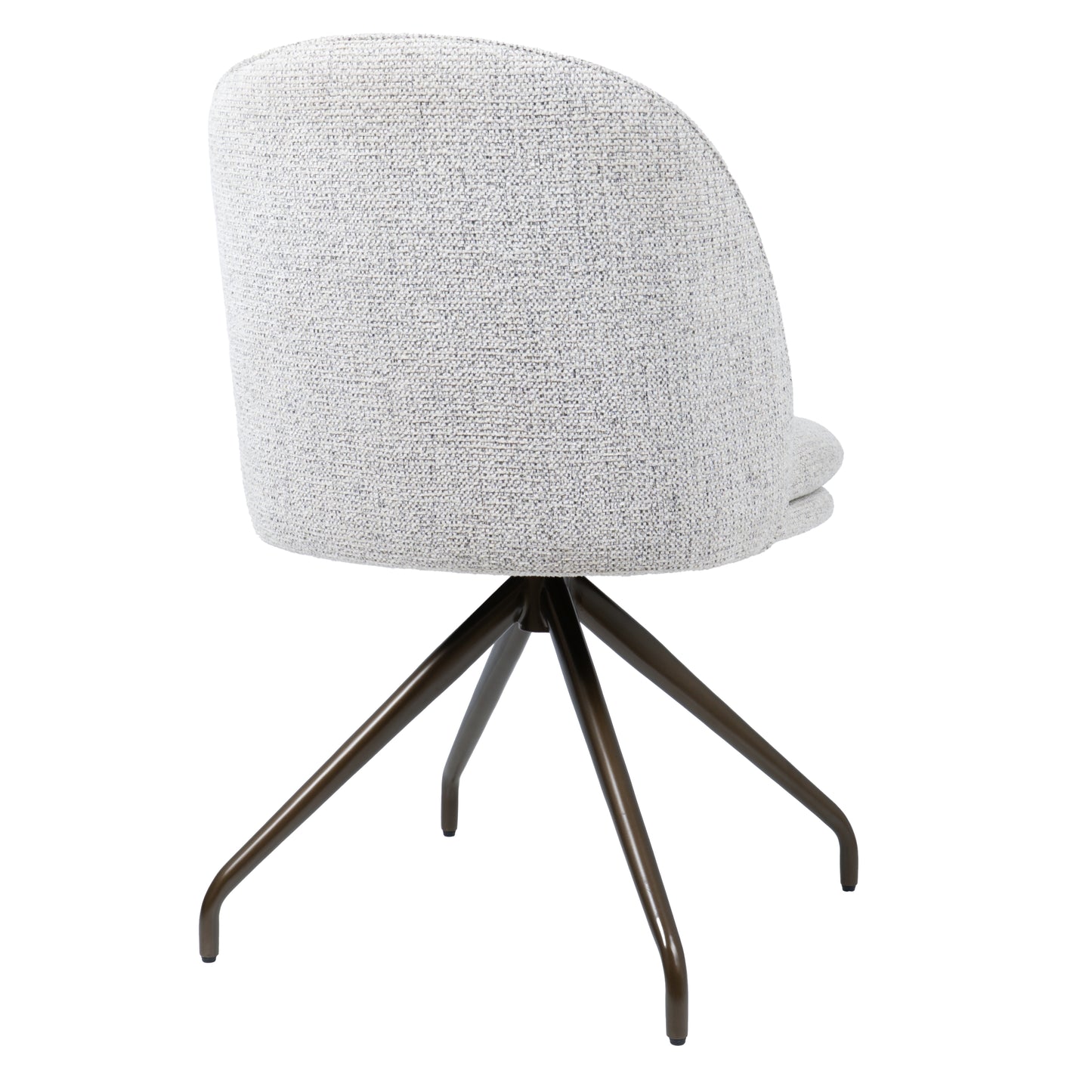 HelloChair HC20 Xess eetkamerstoel Milan Greige spinpoot anodic brown