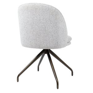 HelloChair HC20 Xess eetkamerstoel Milan Greige spinpoot anodic brown