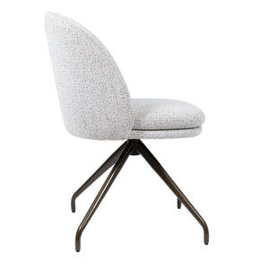 HelloChair HC20 Xess eetkamerstoel Milan Greige spinpoot anodic brown
