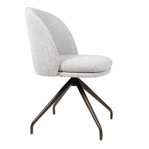HelloChair HC20 Xess eetkamerstoel Milan Greige spinpoot anodic brown