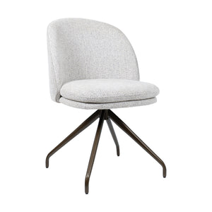 HelloChair HC20 Xess eetkamerstoel Milan Greige spinpoot anodic brown