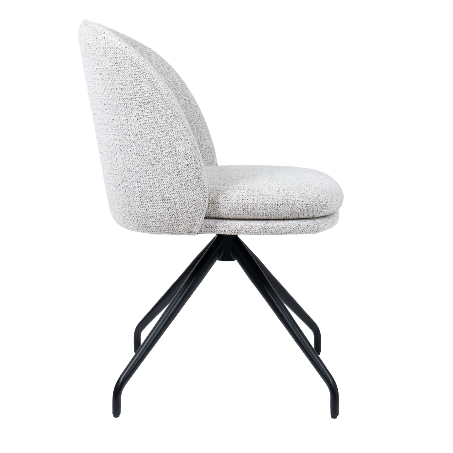HelloChair HC20 Xess eetkamerstoel Milan Greige spinpoot zwart