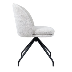 HelloChair HC20 Xess eetkamerstoel Milan Greige spinpoot zwart