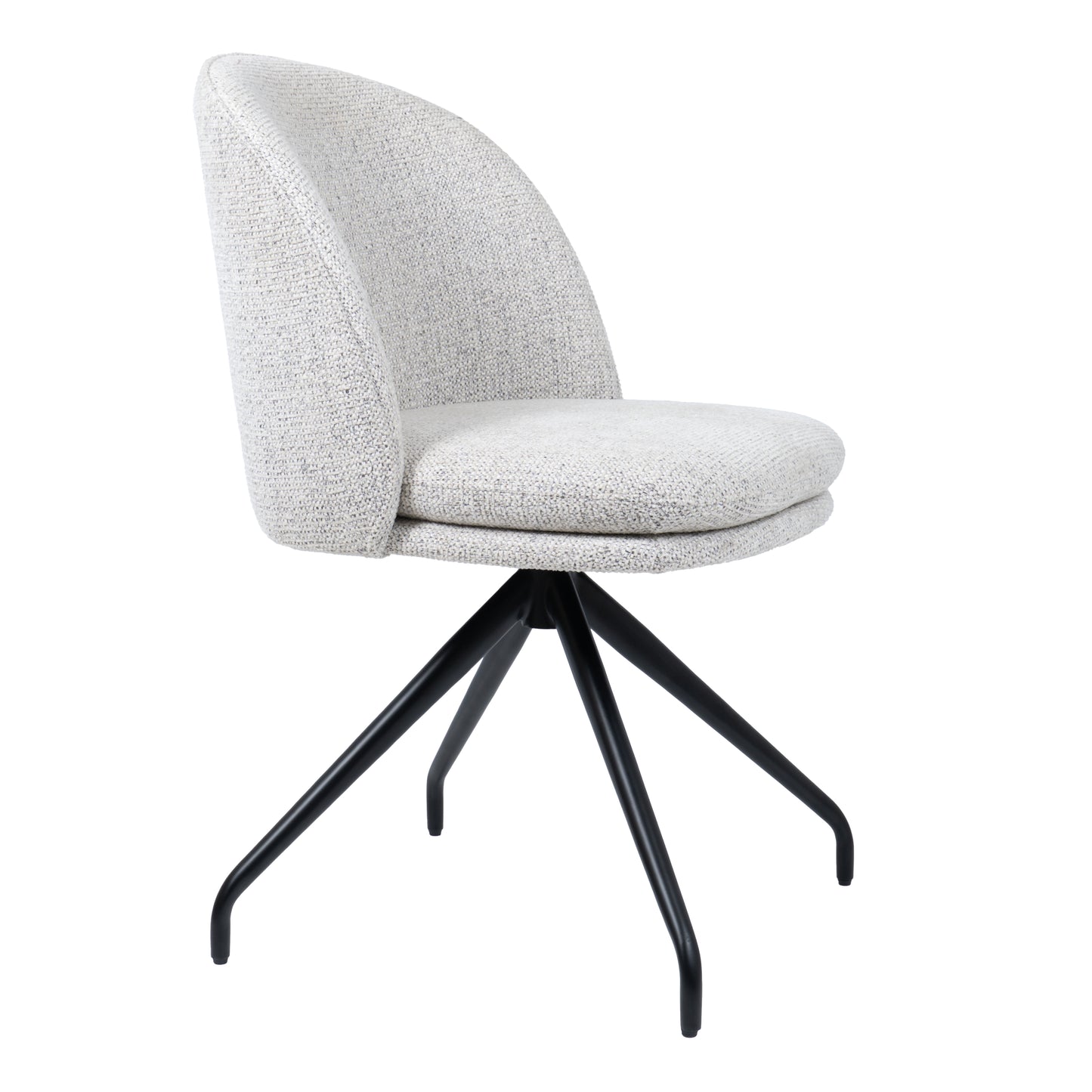 HelloChair HC20 Xess eetkamerstoel Milan Greige spinpoot zwart