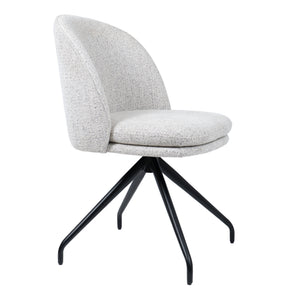 HelloChair HC20 Xess eetkamerstoel Milan Greige spinpoot zwart