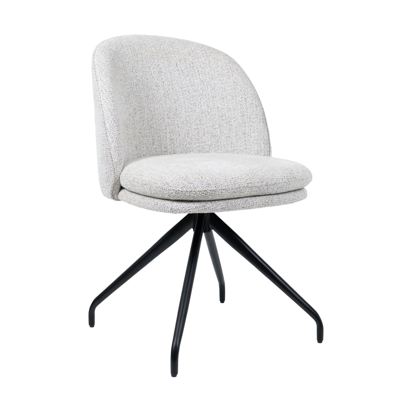 HelloChair HC20 Xess eetkamerstoel Milan Greige spinpoot zwart