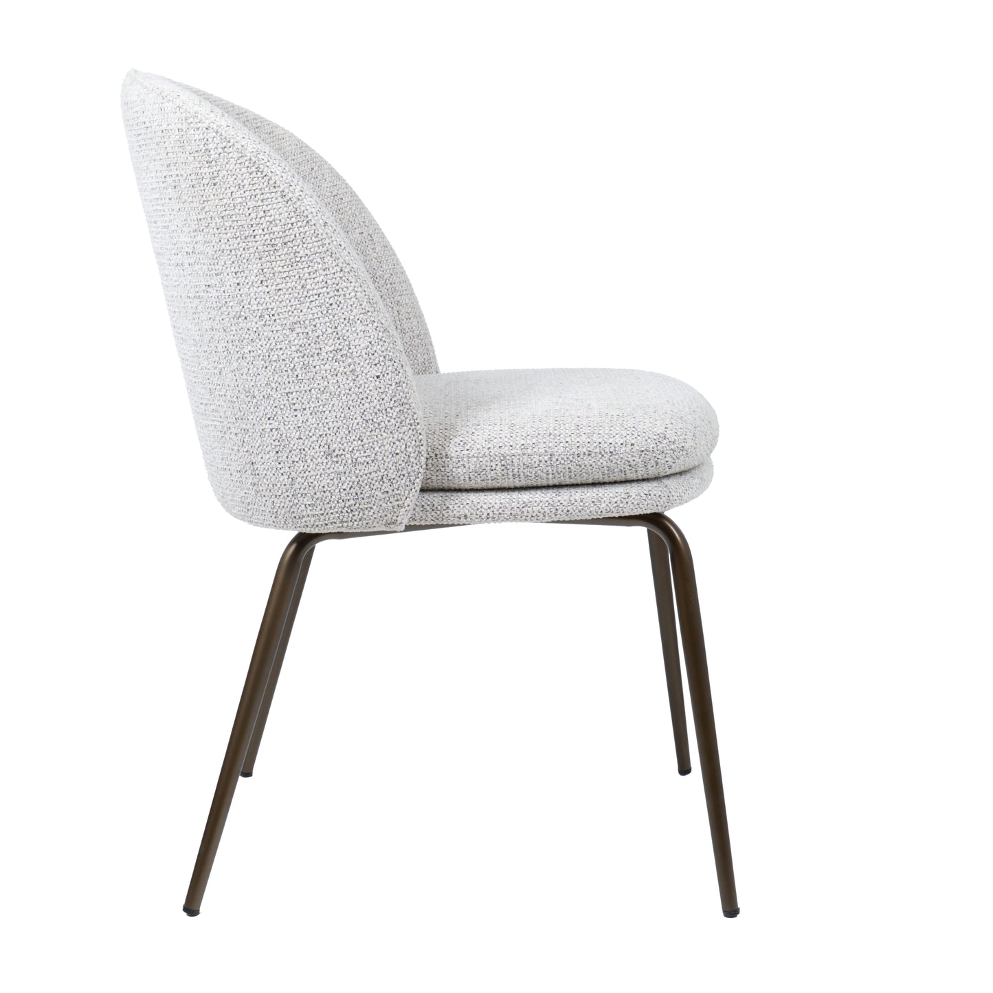 HelloChair HC20 Xess eetkamerstoel Milan Greige vierpoot anodic brown