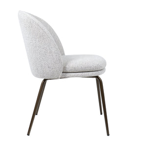 HelloChair HC20 Xess eetkamerstoel Milan Greige vierpoot anodic brown