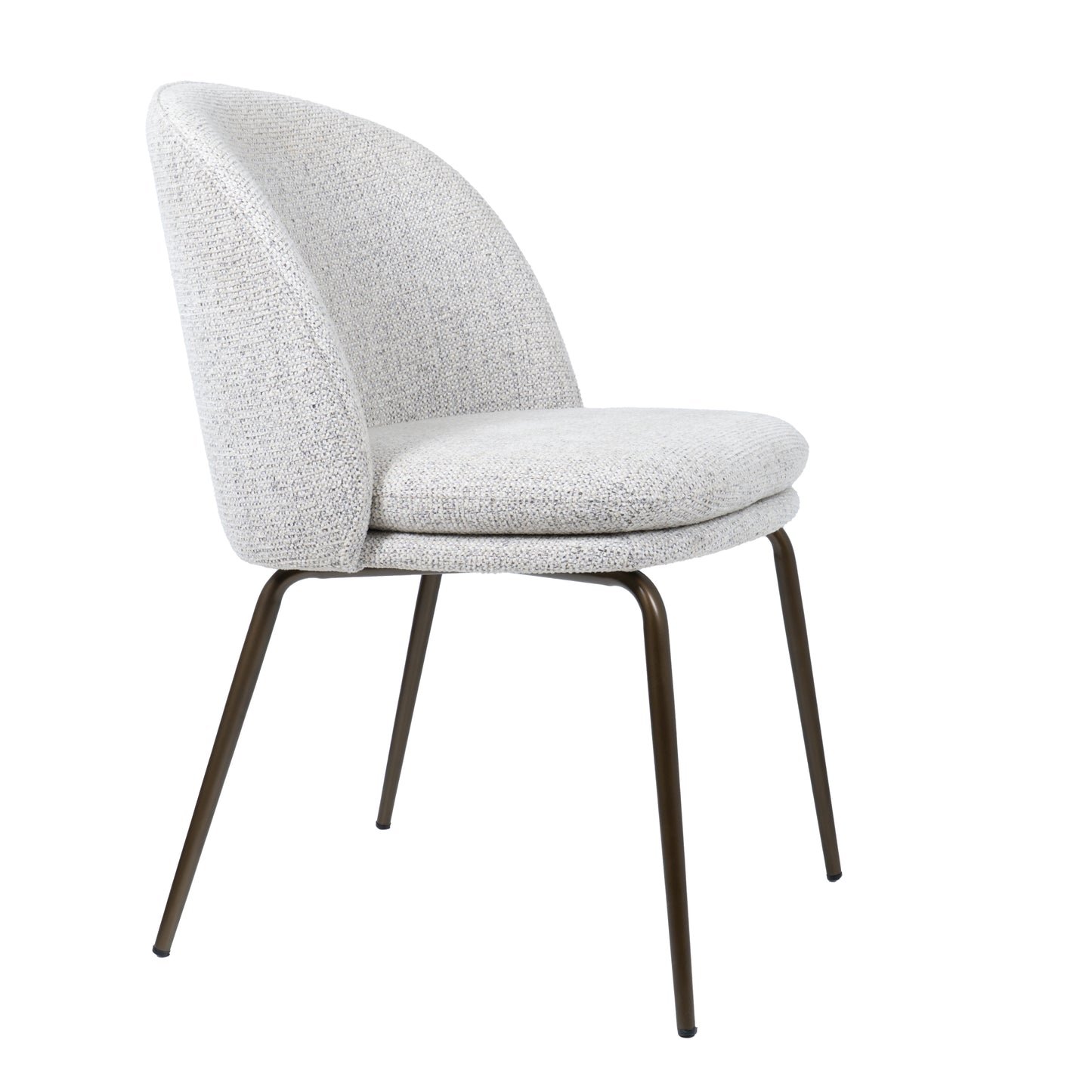 HelloChair HC20 Xess eetkamerstoel Milan Greige vierpoot anodic brown
