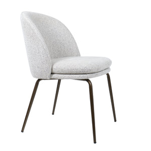 HelloChair HC20 Xess eetkamerstoel Milan Greige vierpoot anodic brown