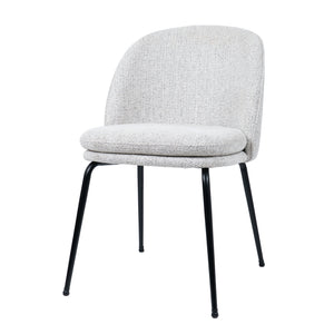 HelloChair HC20 Xess eetkamerstoel Milan Greige vierpoot zwart