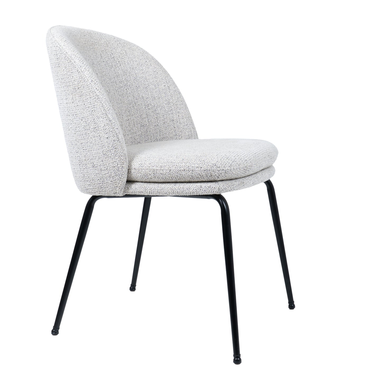 HelloChair HC20 Xess eetkamerstoel Milan Greige vierpoot zwart