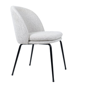 HelloChair HC20 Xess eetkamerstoel Milan Greige vierpoot zwart