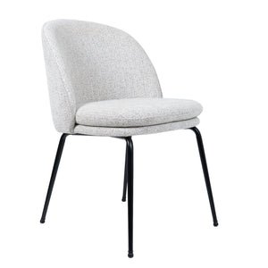 HelloChair HC20 Xess eetkamerstoel Milan Greige vierpoot zwart