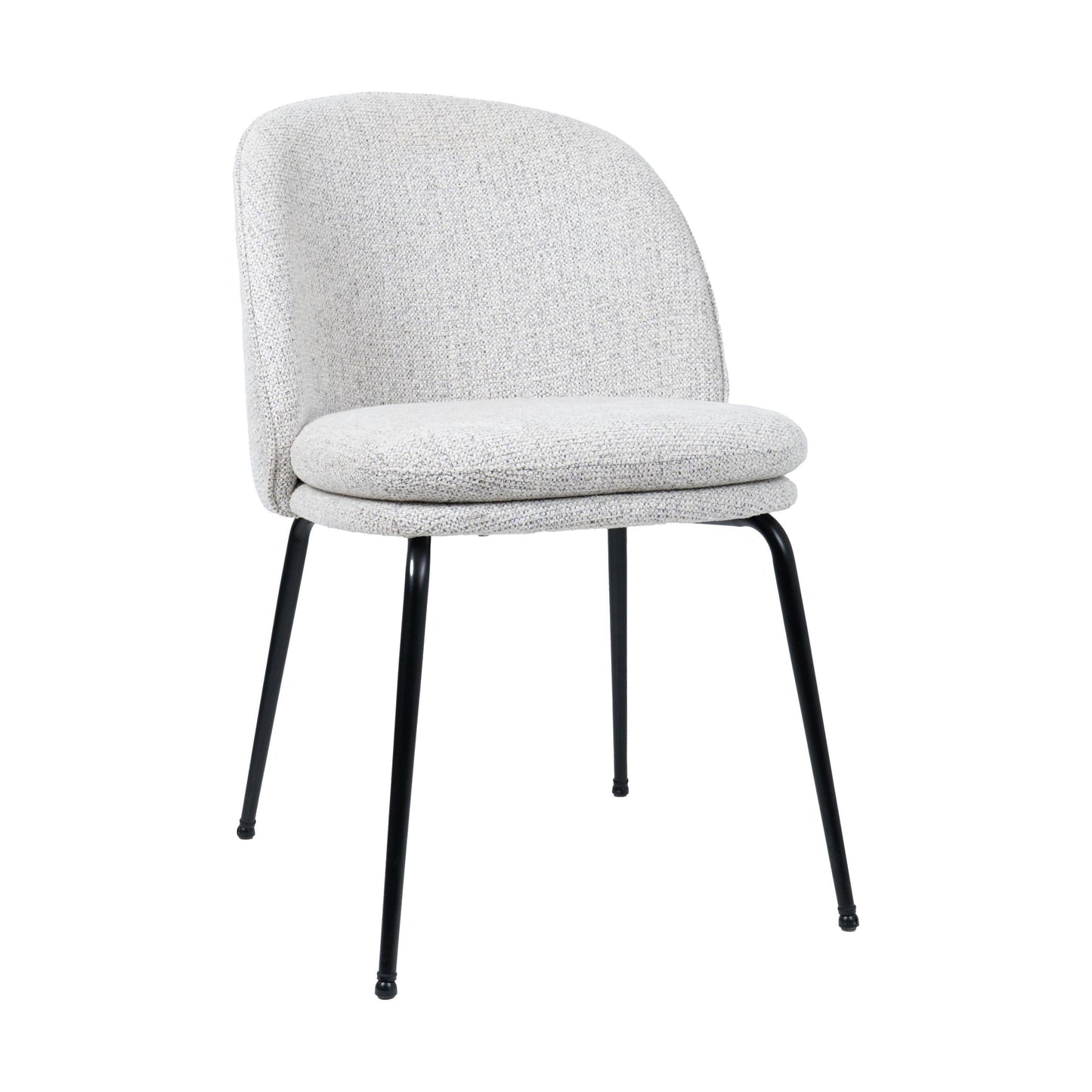 HelloChair HC20 Xess eetkamerstoel Milan Greige vierpoot zwart