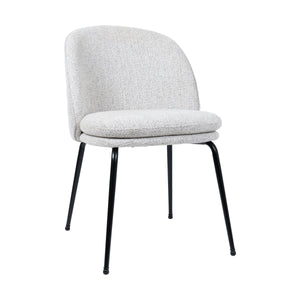 HelloChair HC20 Xess eetkamerstoel Milan Greige vierpoot zwart