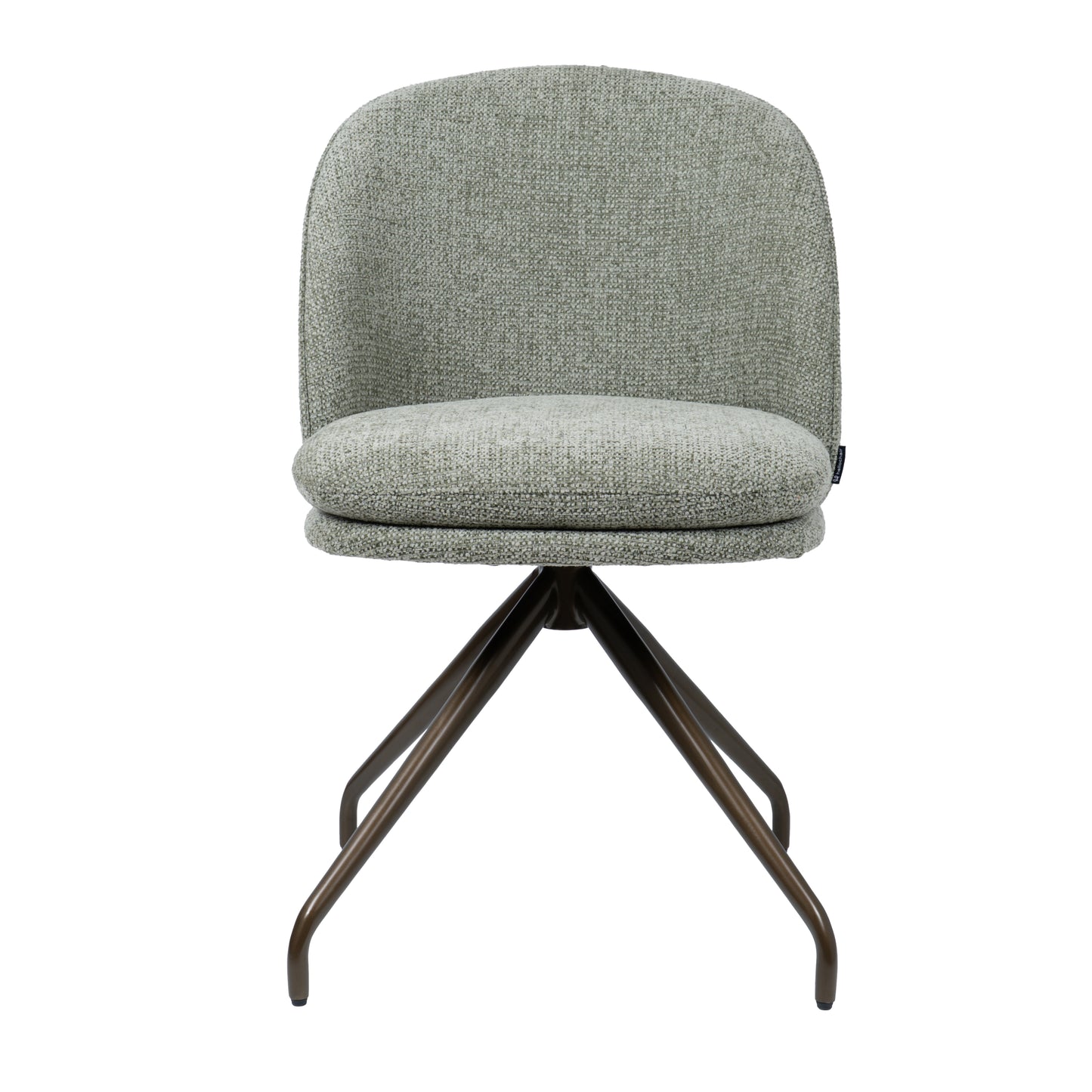 HelloChair HC20 Xess eetkamerstoel Milan Leaf spinpoot anodic brown