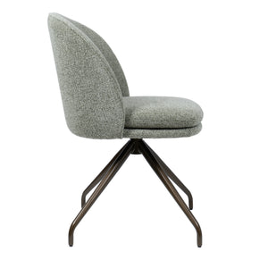 HelloChair HC20 Xess eetkamerstoel Milan Leaf spinpoot anodic brown