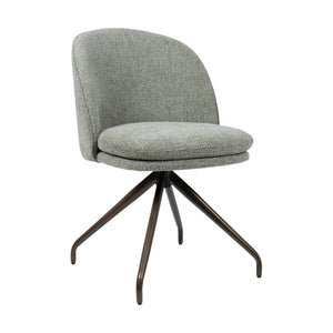 HelloChair HC20 Xess eetkamerstoel Milan Leaf spinpoot anodic brown