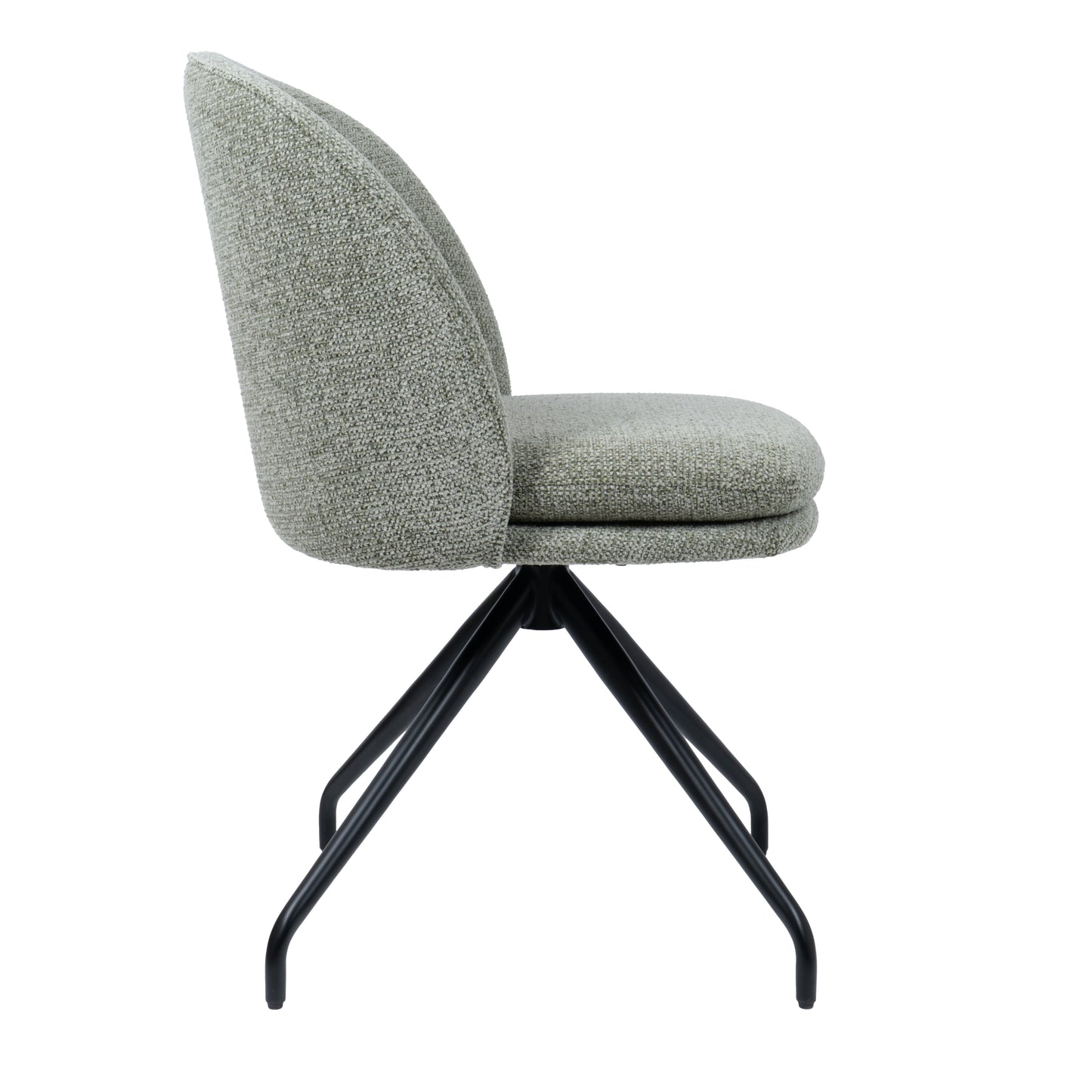 HelloChair HC20 Xess eetkamerstoel Milan Leaf spinpoot zwart
