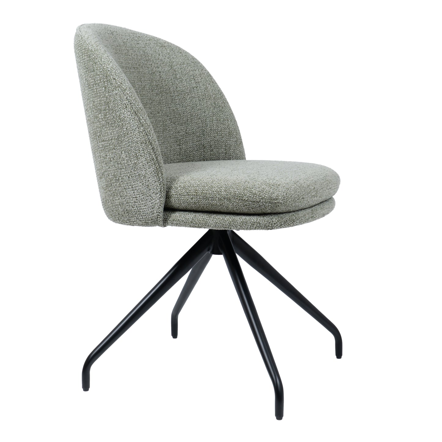 HelloChair HC20 Xess eetkamerstoel Milan Leaf spinpoot zwart