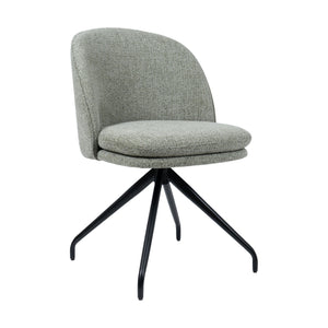 HelloChair HC20 Xess eetkamerstoel Milan Leaf spinpoot zwart